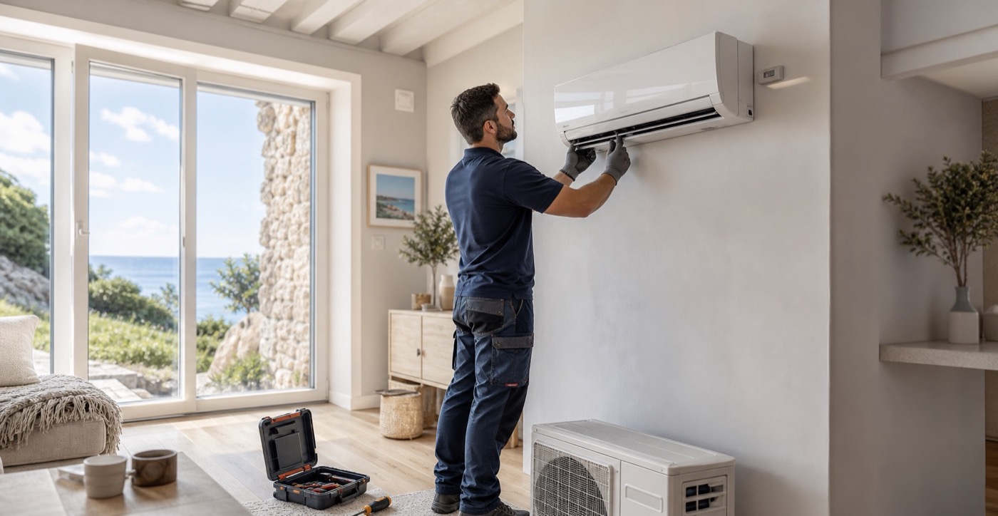 Installation de climatisation moderne en Nouvelle-Aquitaine